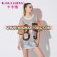 New Female Half Sleeve Sequins T Shirt Hip Hop Dance Costumes