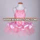 D032002 Dttrol dance lyrical kids pink sequins puffy costumes